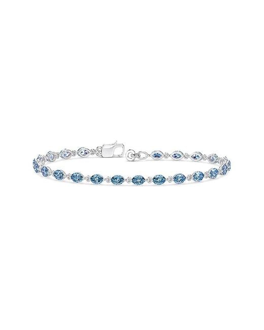 Lab Grown Diamonds White 14K 3.22 Ct. Tw. Lab-Grown Diamond Tennis Bracelet