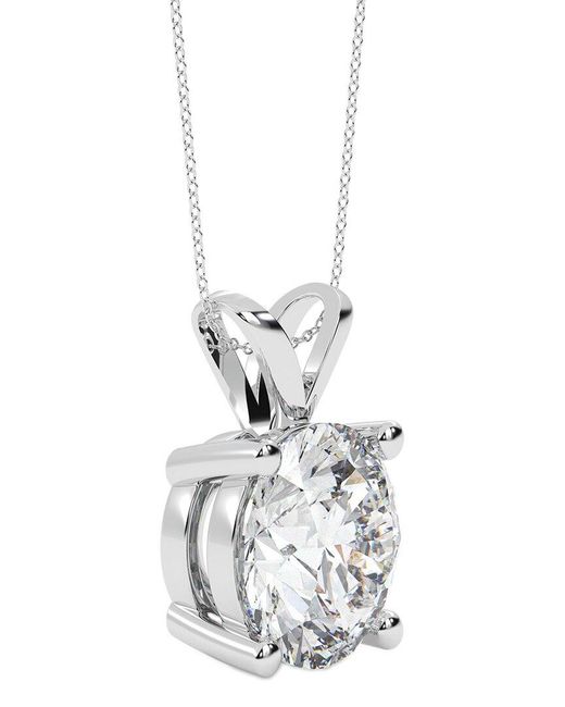Lab Grown Diamonds White 14k 5.00 Ct. Tw. Lab-grown Diamond Necklace