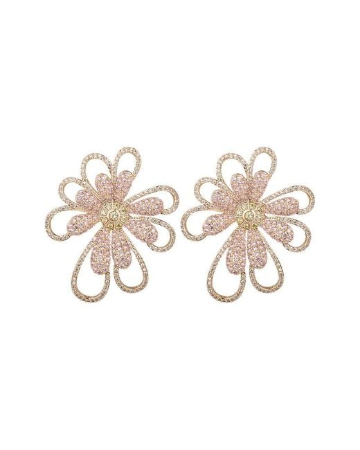 Eye Candy LA White The Luxe Collection Cz Dangle Earrings