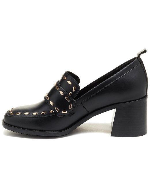 Kelsi Dagger Brooklyn Black Involve Leather Loafer