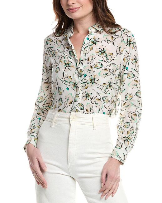 Marella Gray Goccia Silk Shirt
