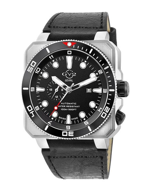 Gv2 Black Gevril Xo Submarine Watch for men