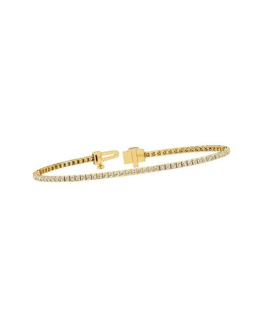 Lab Grown Diamonds White 14K 1.23 Ct. Tw. Lab-Grown Diamond Tennis Bracelet