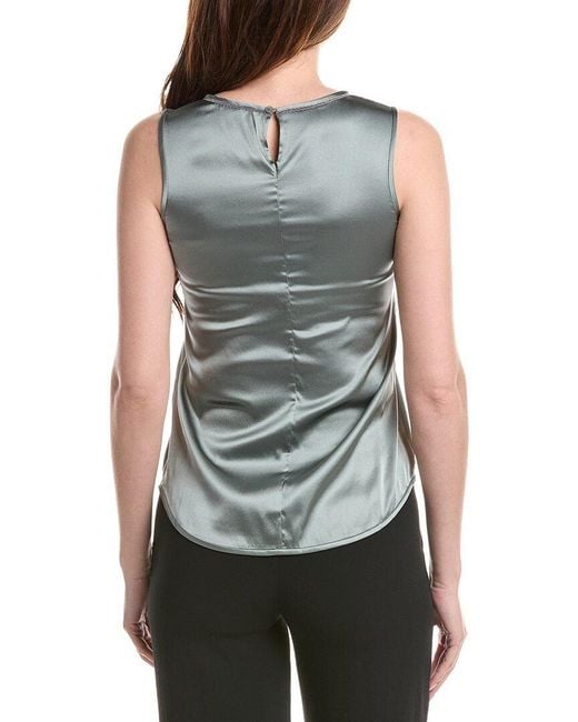 Peserico Blue Silk-Blend Top