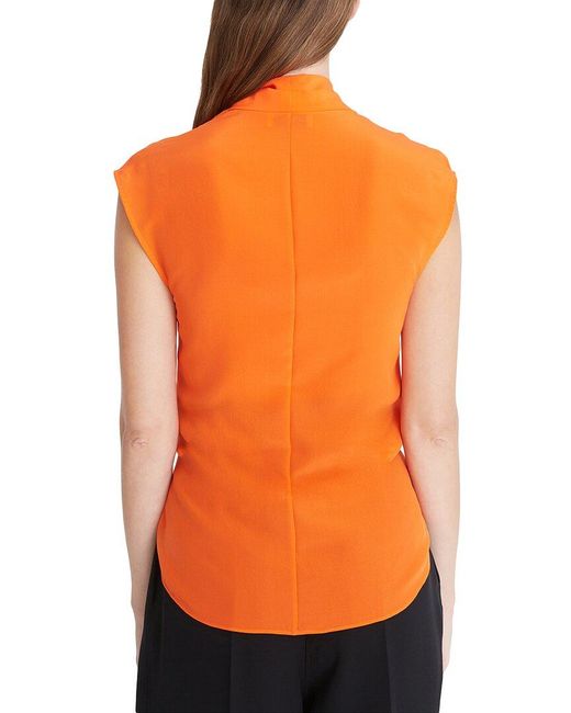 Halston Heritage Orange Lola Top
