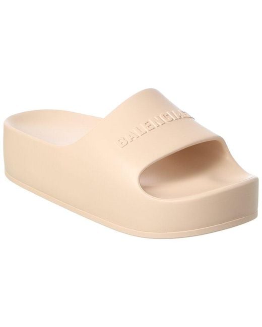 Balenciaga Natural Chunky Rubber Sandal