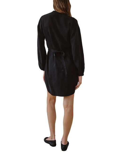 Bella Dahl Black Belted Mini Dress