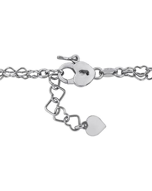 Italian Silver Metallic Double Strand Bracelet