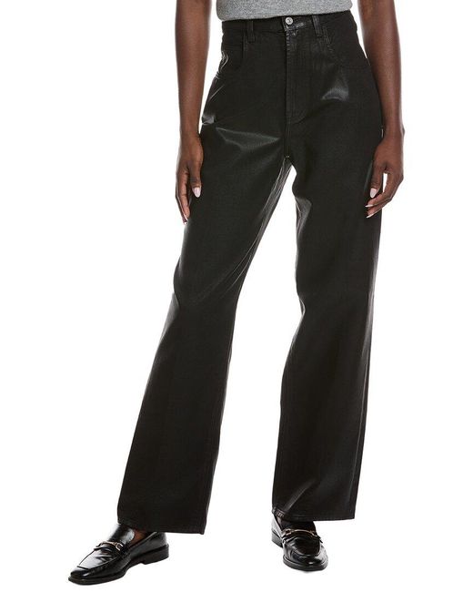 7 For All Mankind Women's Black The Jennifer Worn Jean