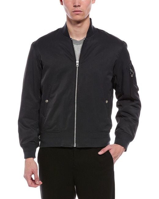 Rag & Bone Black Manston Bomber Jacket for men