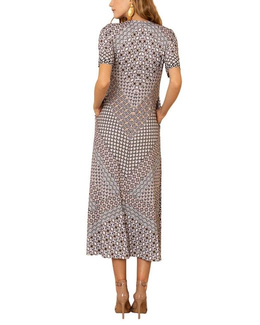 Hale Bob Black Rayne Midi Dress