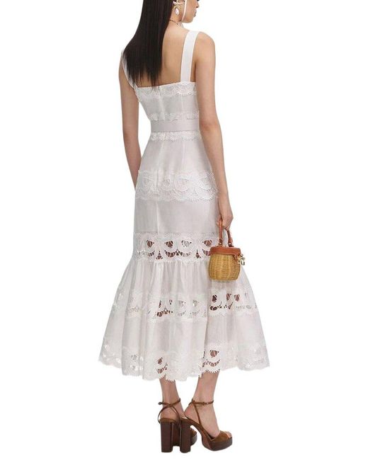 Amanda Royal White Midi Dress