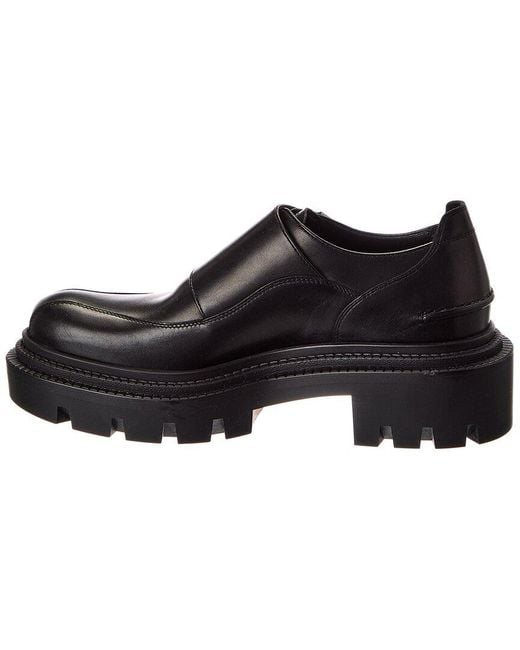 Christian Louboutin Black Antonina College Leather Loafer
