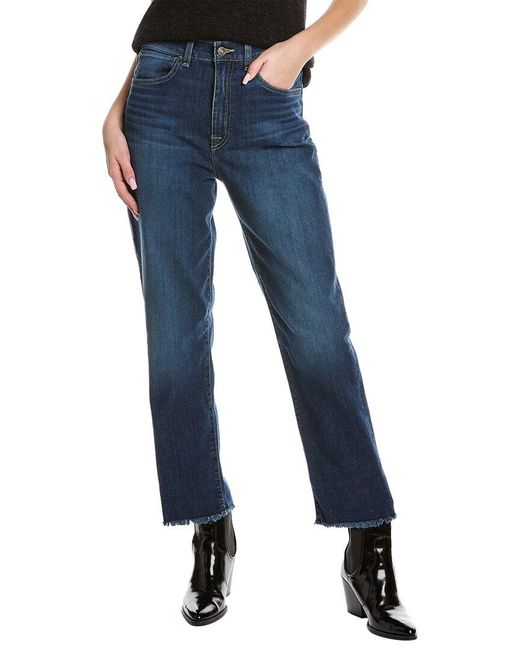 Hudson Jeans Kass Ornella High-rise Straight Ankle Jean in Blue | Lyst