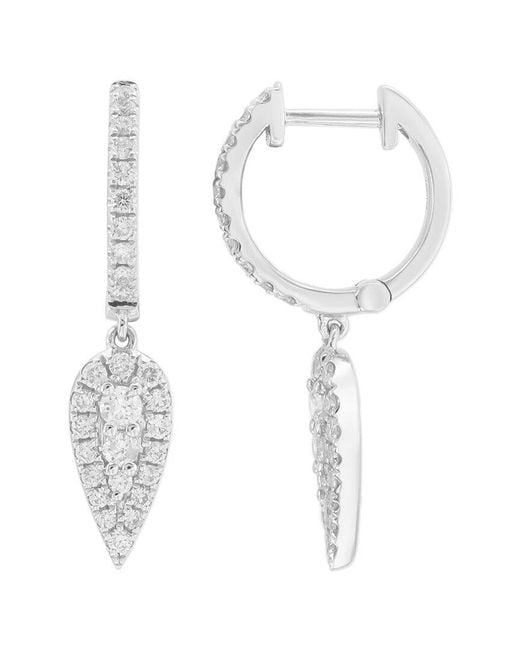 Sabrina Designs White 14K 0.49 Ct. Tw. Diamond Dangle Earrings