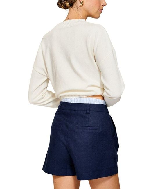 Line & Dot Blue Eline Short