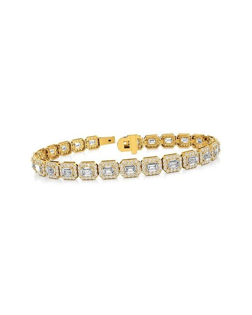 Lab Grown Diamonds White 14K 8.35 Ct. Tw. Lab-Grown Diamond Tennis Bracelet