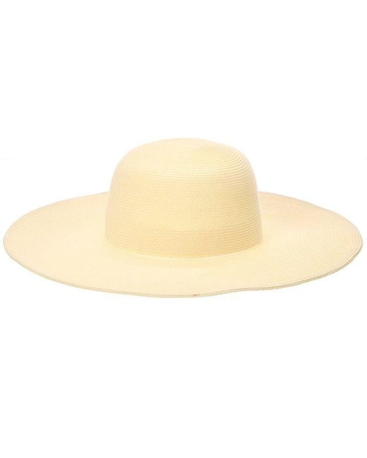 Bruno Magli Natural Packable Floppy Brim Sun Hat