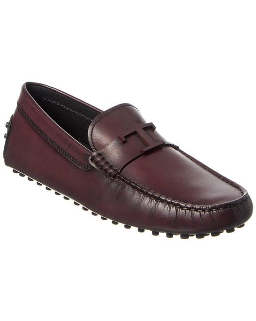 Tod's Brown Gommino Leather Loafer for men