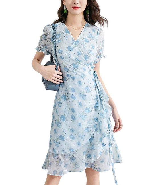 ONEBUYE Blue Dress