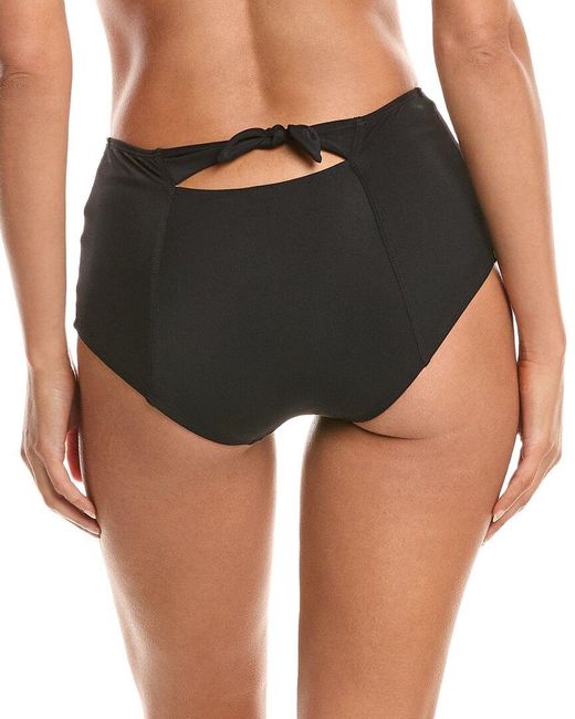 Lemlem Black Sofia High-Waist Bikini Bottom