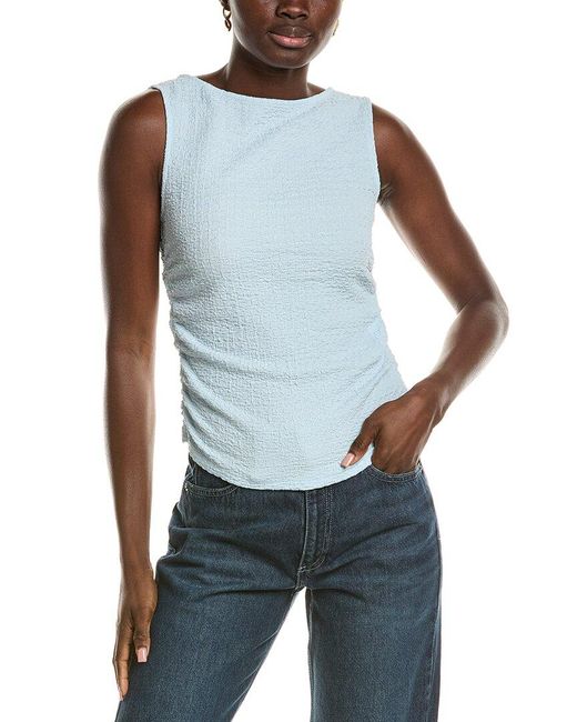 Rag & Bone Blue Crinkle Tank