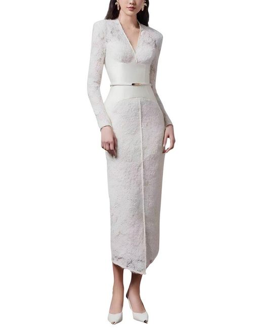 Silvia Rufino White Midi Dress