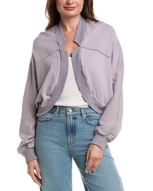 Project Social T Gray Leyenda Seamed Shrug Cardigan
