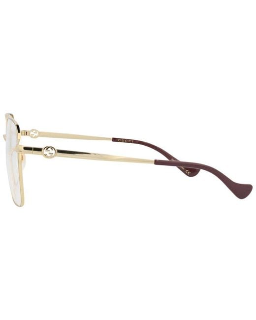 Gucci Metallic 56Mm Optical Frames