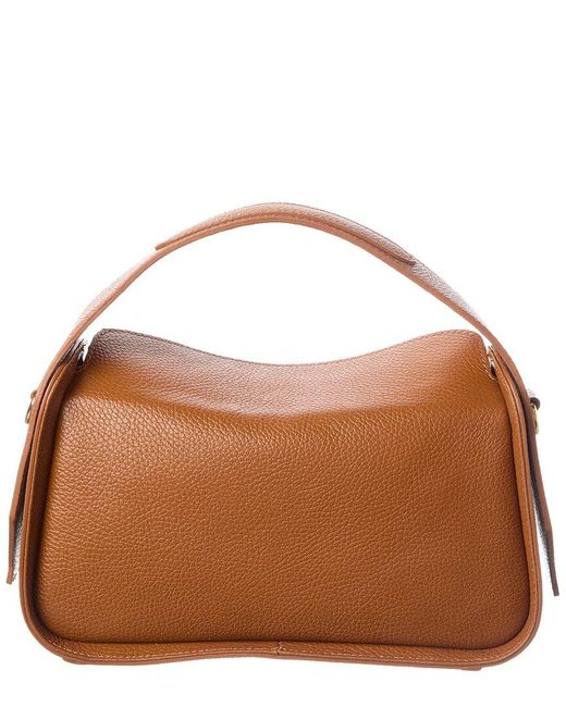 Italian Leather Brown Shoulder Bag