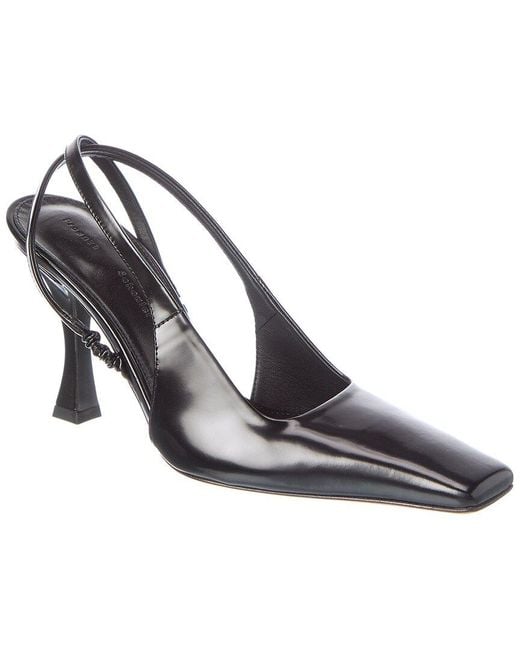 Proenza Schouler Metallic Cross Leather Slingback Pump