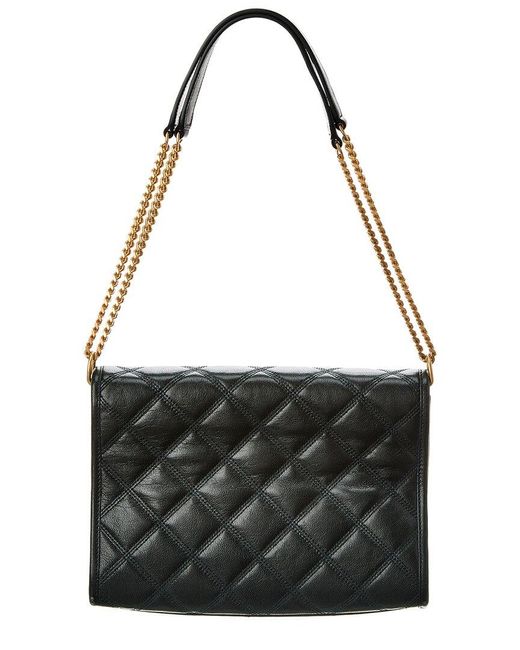 Saint Laurent Becky Mini Leather Shoulder Bag in Black Lyst
