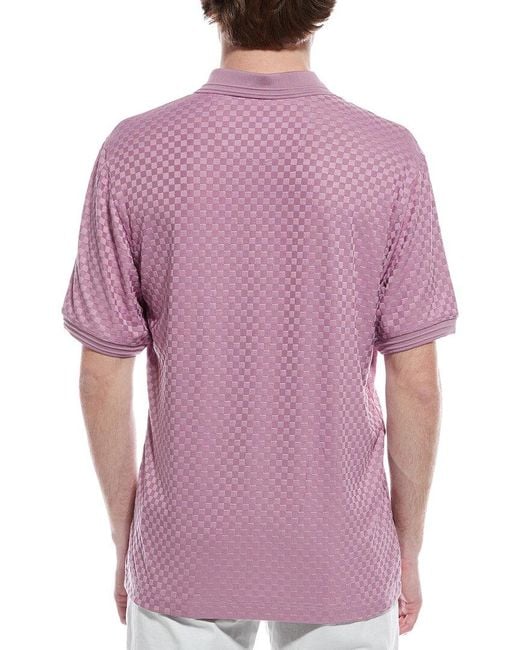 Robert Graham Purple Aaron Classic Fit Polo for men