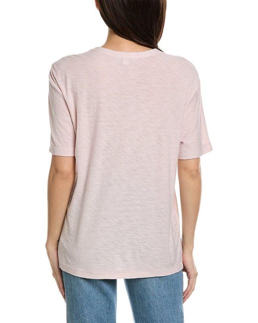 James Perse Gray Oversized Jersey T-shirt