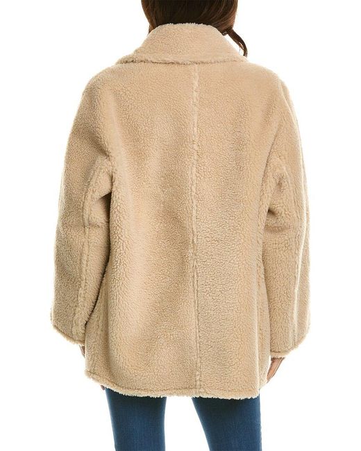 A.L.C. Natural Lincoln Wool-blend Coat