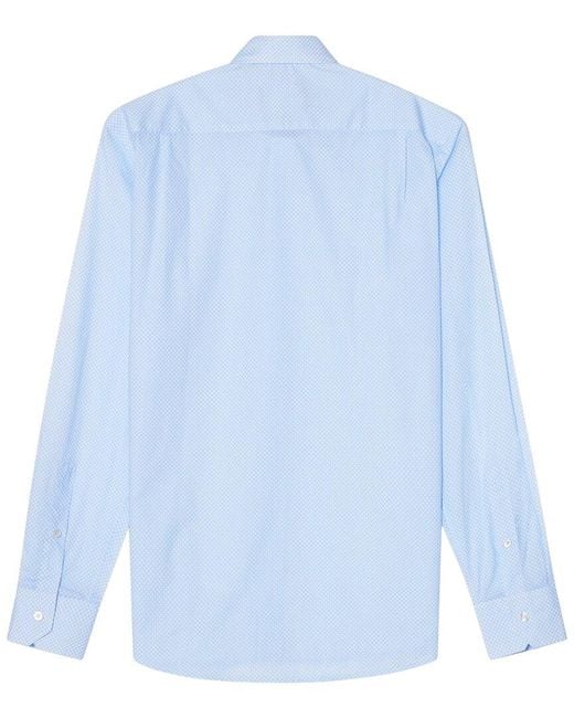 Robert Talbott Blue Reynolds Contemporary Circle Print Shirt for men