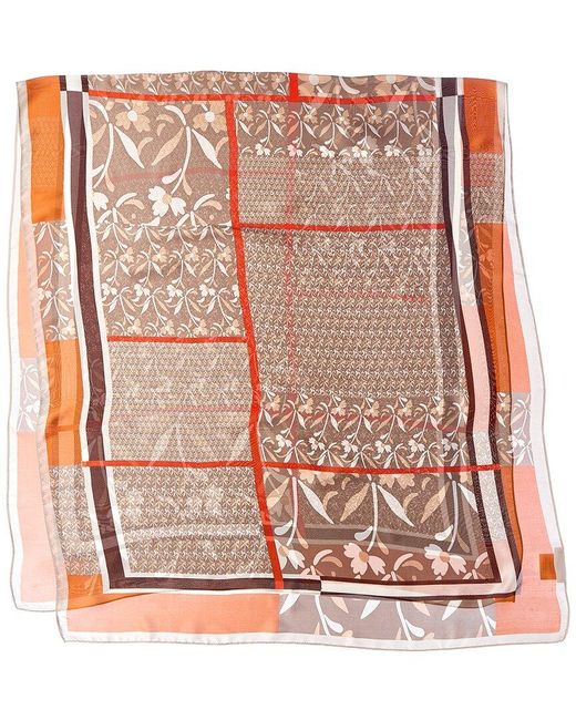La Fiorentina Orange Printed Scarf