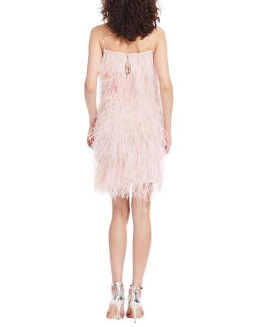 EMILY SHALANT Pink Bra Friendly Feather Dress