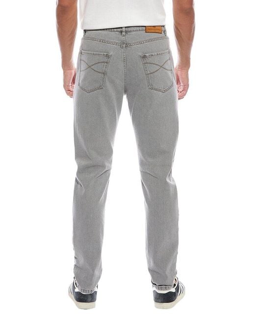 Brunello Cucinelli Men's Gray Leisure Fit Jean straight jeans