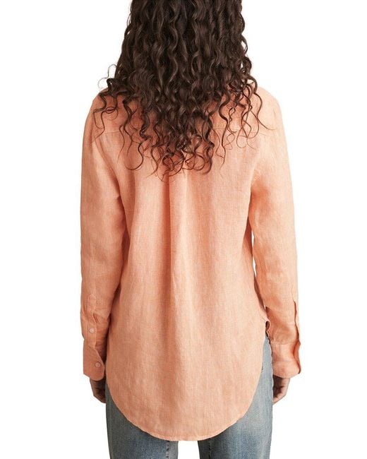 Reiss Pink Belle Linen Shirt