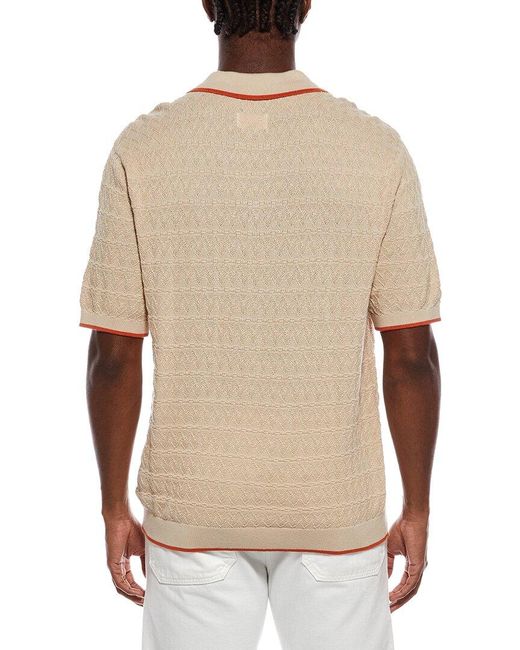 Civil Society Natural Palani Relaxed Fit Zigzag Purl Stitch Shirt for men