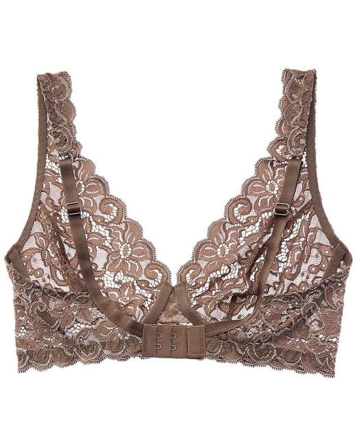 Hanro Brown Lace Bra