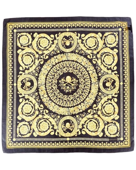 Versace Metallic Silk Scarf