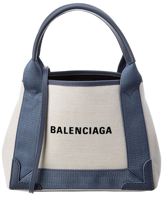 balenciaga cabas canvas tote