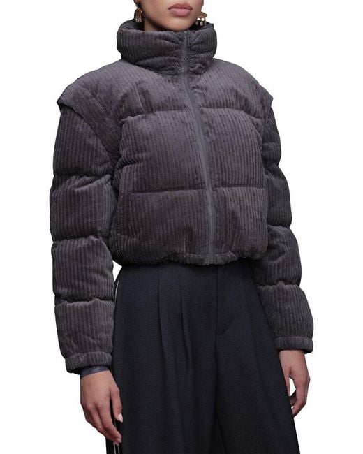 Avec Les Filles Blue Puffer Coat