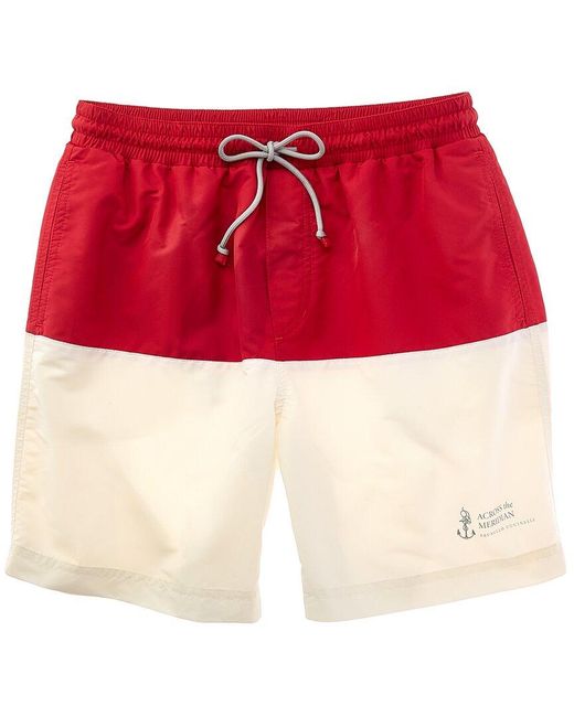 Brunello Cucinelli Red Swim Short for men