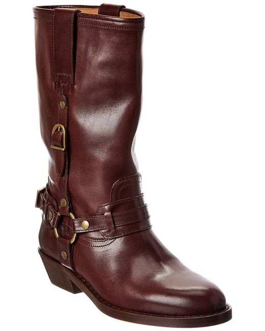 Isabel Marant Brown Heiko Leather Boot