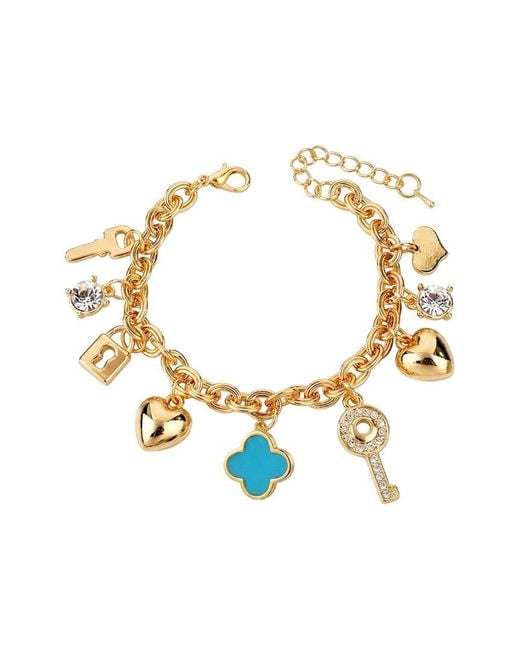 Liv Oliver Metallic 18K Plated 5.70 Ct. Tw. Cz Bracelet