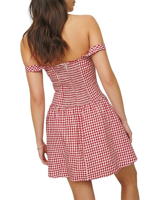 Adele Berto Red Linen Dress