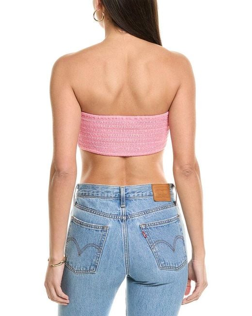Rococo Sand Blue Bandeau Top